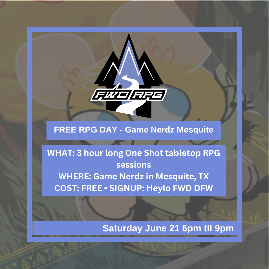 cover photo for Free RPG Day - Game Nerdz Mesquite